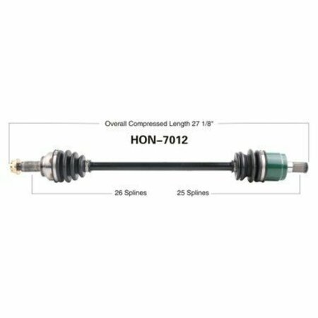 WIDE OPEN OE Replacement CV Axle for HONDA REAR SXS700M2/4 PIONEER 700 HON-7012